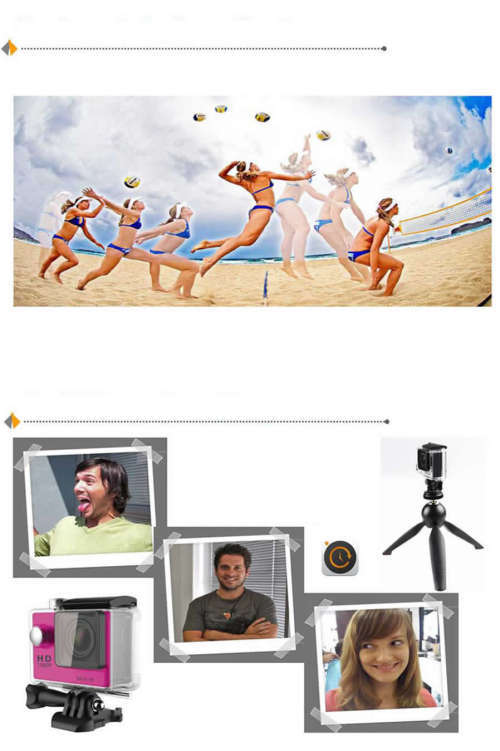 WIFI 2"  Waterproof HD Action Camera with 170° Lens