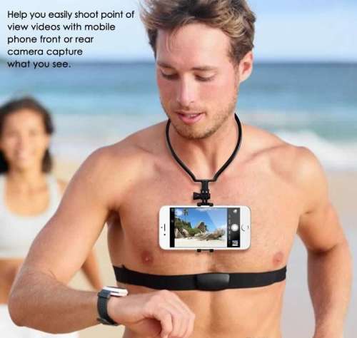 Point of View Phone Mount Wearable Holder Neck Clamp | Great for Blogging