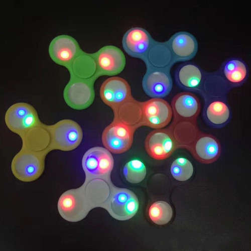 Colourful Hand Spinner Fidget Toy with LED Lights