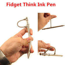 Magnetic Fidget Pen Finger Anti-Stress Relief Tri-spinner Stress Reliever Pen Silver