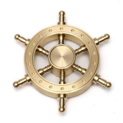 Nautical Gold Fidget Spinner Stress Reliever Toy