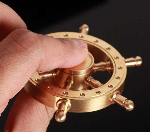 Nautical Gold Fidget Spinner Stress Reliever Toy