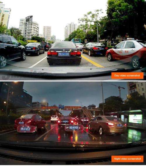 HD Dual Wifi Dash Camera, 2 Cameras Back and Front