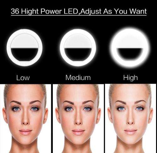 LED Selfie Ring Light Clip