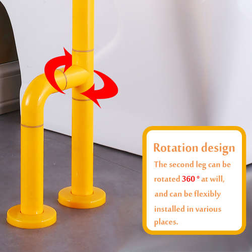 Bathroom Handrail Toilet Shower Handicap Grab Bar Rails Handle Elderly Support (COLOR: WHITE)