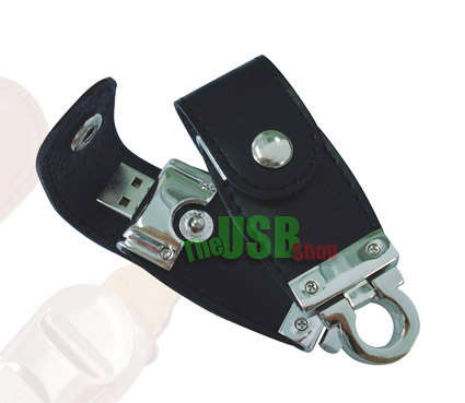 Leather USB Flash Drive 4gb on a Keyring!!! Never loose your flash again!!!