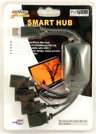 USB 4 Port Smart Hub!! Add extra peripherals to your computer!!