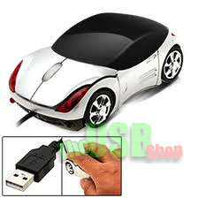 800DPI USB Optical Car Mouse With Head & Tail Lights!! Have the COOLEST Mouse in The OFFICE!!