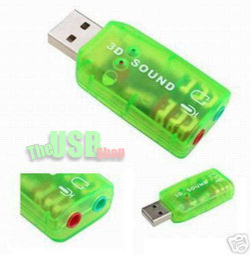 USB SOUND CARD!! USB 2.0 to Microphone, Sound or Speaker!!