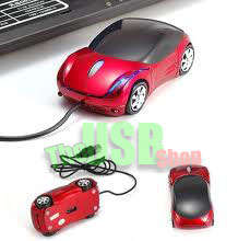 800DPI USB Optical Car Mouse With Head & Tail Lights!! Awesome Gift!!
