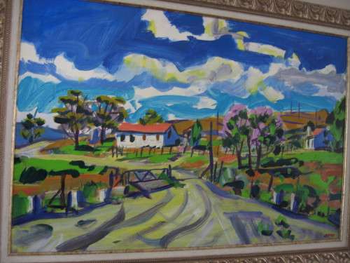 GERHARD BATHA  OIL PAINTING  "LANDSCAPE"