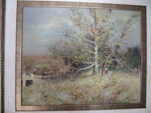 CHRISTOPHER TUGWELL  OIL PAINTING  "AUTUMN LANDSCAPE" (PRICE REDUCED)