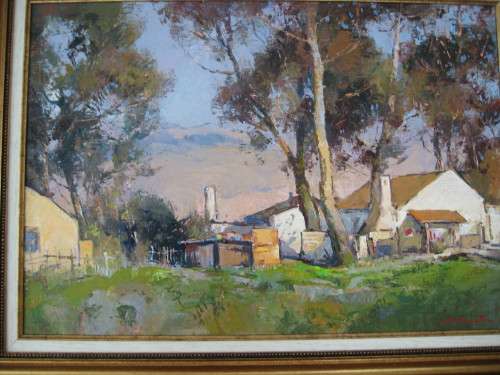 TITTA FASCIOTTI  OIL PAINTING  "CAPE COTTAGES"