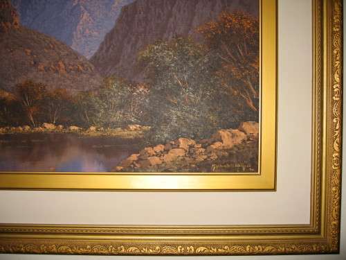 GERHARD WAGNER  OIL PAINTING  `SWARTBERG MOUNTAINS` (REDUCED PRICE)