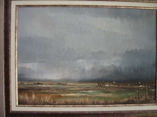 BARBARA PLONER  OIL PAINTING  "APPROACHING STORM"