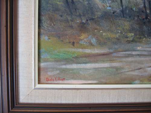 DALE ELLIOTT  OIL PAINTING  "CAPE COTTAGE LANDSCAPE" (REDUCED PRICE)