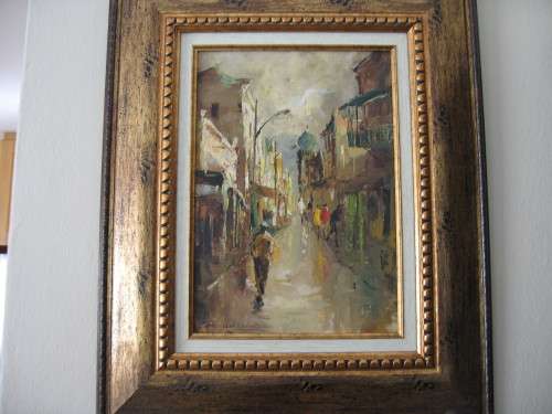 CHRISTIAAN NICE  OIL PAINTING  "DISTRICT SIX"