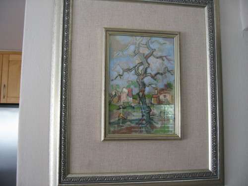 GREGOIRE BOONZAIER PAINTING "OU EIKEBOOM EN VOLKSHUISIES KAAP"