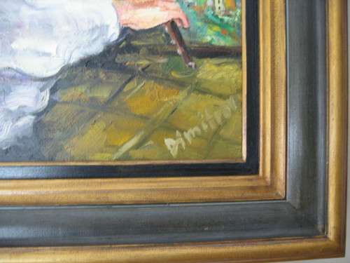 BRANCO DIMITROV  OIL PAINTING  "VIOLINIST"