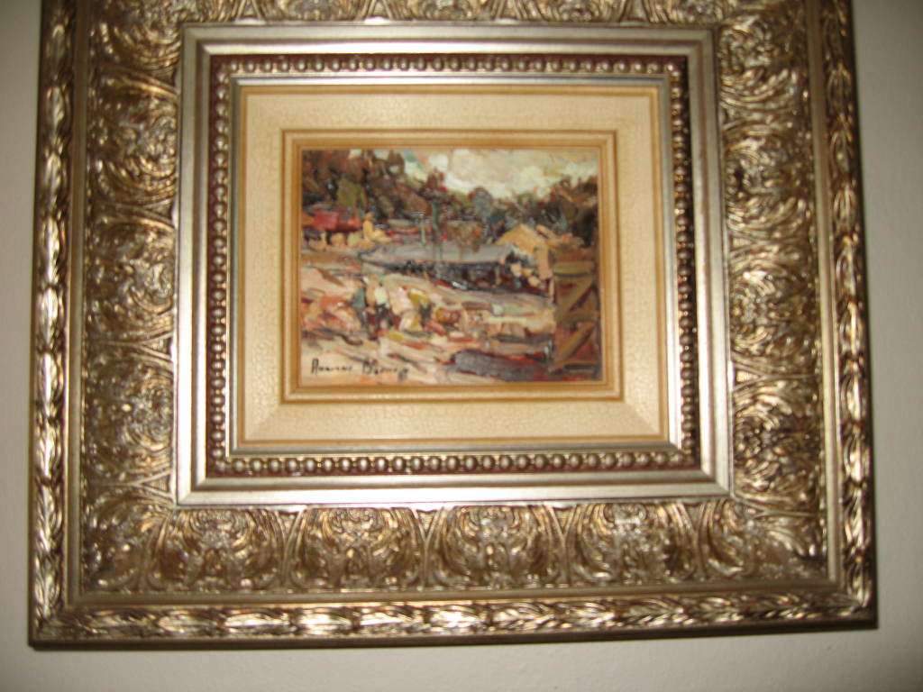 Adriaan Boshoff Oil Painting 'The Saw Mill'