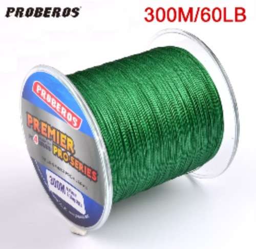 300M / 60LB "GREEN" 4 STRAIN SINKING FISHING BRAID