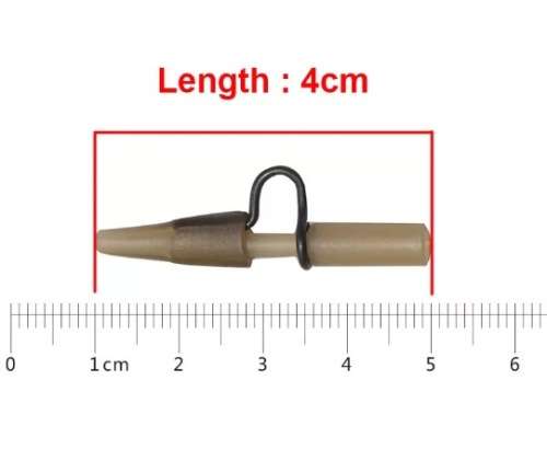 4CM - HEAVY DUTY LEAD CLIPS&TAIL RUBBER (6 P/PACKET)