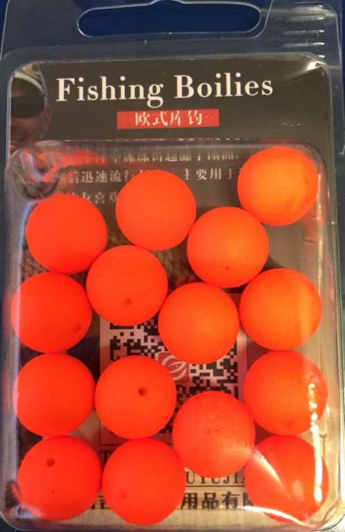E04 - 10 PCS "ORANGE" EPS BUOYANCY 12MM BOILIE BALL
