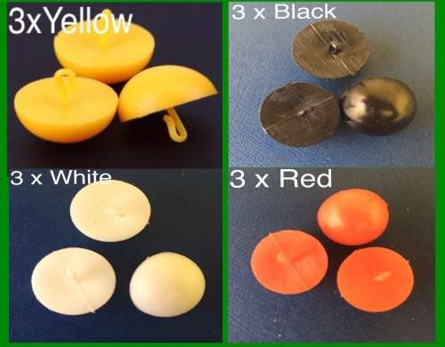 B02 - 12PCS BOILIE CAPS "ASST COLORS"