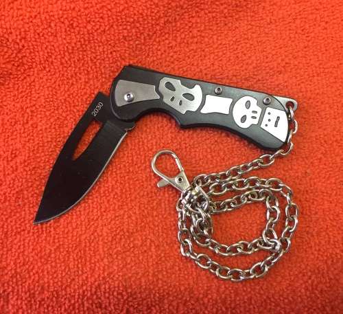 PK01 - POCKET KNIFE WITH BELT CHAIN