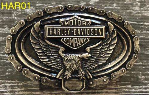 HAR01 - BELT BUCKLE /PLATED BRONZ HD motorycle eagle