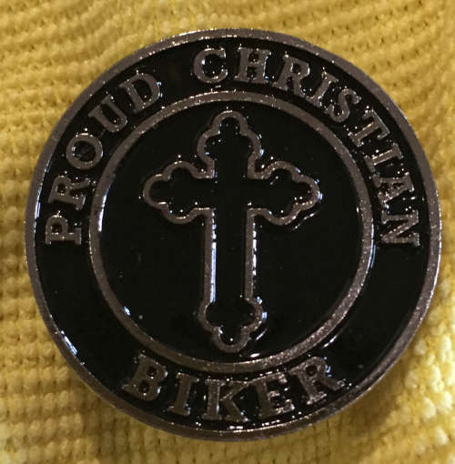 CP02-CHRISTIAN METAL PINS / PROUD CHRISTIAN BIKER
