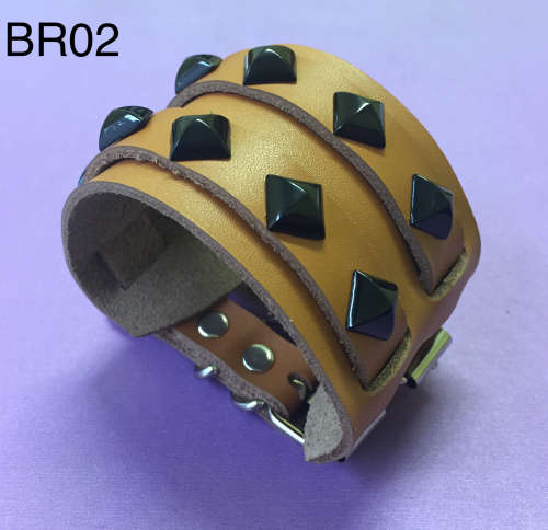 SALE!! BR02 - BROWN PUNK MENS BRACELETS