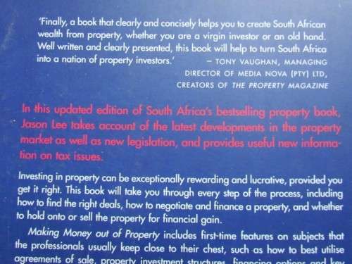BOOK - MAKING MONEY OUT OF PROPERTY IN SOUTH AFRICA
