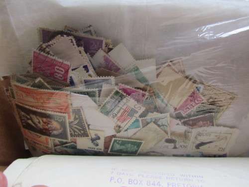 BOX OF STAMPS + OLD SA FDC'S @#$ CRAZY R1 START @#$ UNCHECKED