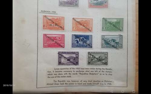 ALBANIA SETS stuck on Old Album Pages High Value = R2500+++HARD TO FIND