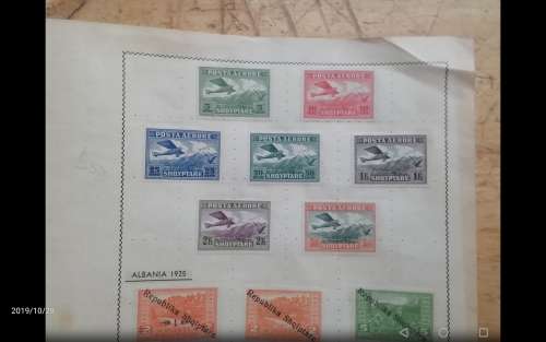 ALBANIA SETS stuck on Old Album Pages High Value = R2500+++HARD TO FIND