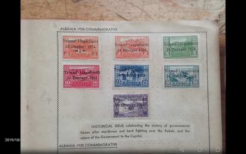 ALBANIA SETS stuck on Old Album Pages High Value = R2500+++HARD TO FIND