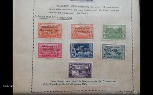 ALBANIA SETS stuck on Old Album Pages High Value = R2500+++HARD TO FIND