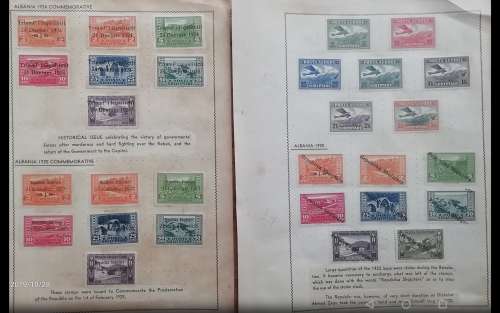 ALBANIA SETS stuck on Old Album Pages High Value = R2500+++HARD TO FIND