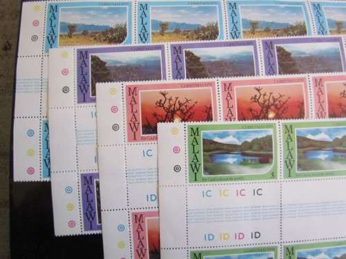 Malawi VFine UMM Set in Gutter Blocks of 10