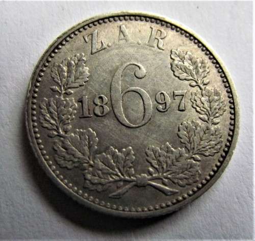 ZAR 1897 6d SILVER - SEE DETAILS & CONDITION