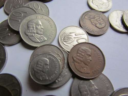 **CRAZY R1 START** 1965 SA COIN LOT - ALL 1965 COINS - 1 BID FOR THE LOT