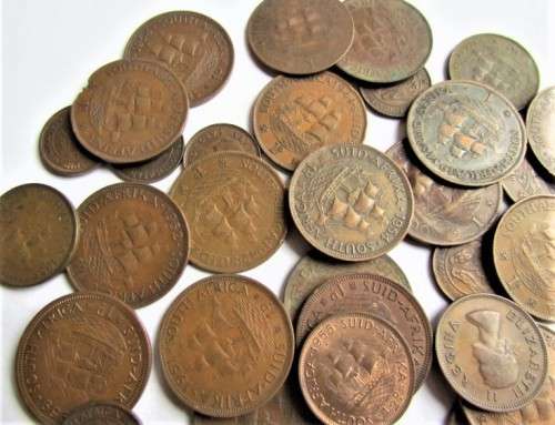 SA PENNIES & HALF PENNIES LOT  - SEE CONDITION - 1 BID FOR ALL