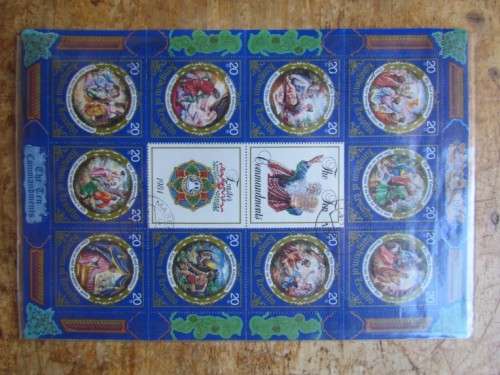 LESOTHO - TEN COMMANDMENTS - FULL SHEET + MINI SHEET