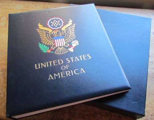 USA 5 - DAVO ALBUM - WITH DUST COVER - TONING SPOTS - HIGH VALUE