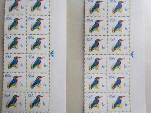 3 X RSA KINGFISHER 1/2C ARROW BLOCKS OF 20 - VERY FINE MINT - 1 BID FOR ALL