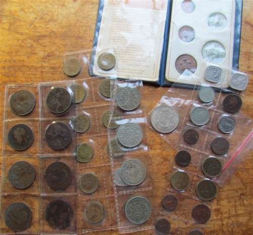 EUROPE GB + GERMANY LOT OF COINS - 1 BID FOR THE LOT