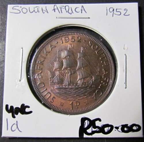 1952 1d PENNY GREAT UNCIRCULATED