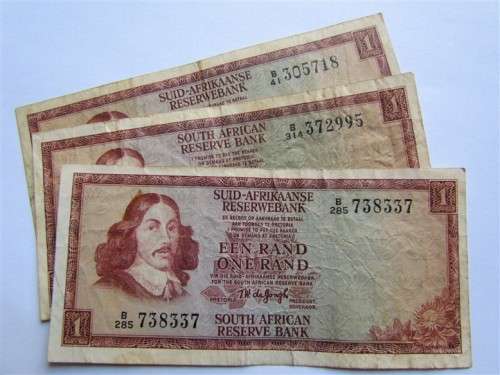 3 X 1973 DE JONGH 2nd ISSUE - 1 BID FOR THE LOT - GOOD CIRCULATED