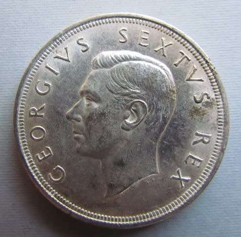 1951 5 SHILLINGS CROWN - SILVER - R1 START